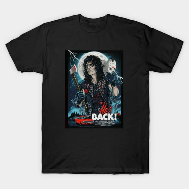 He's Back- Alice Cooper T-Shirt by Starcade Tees